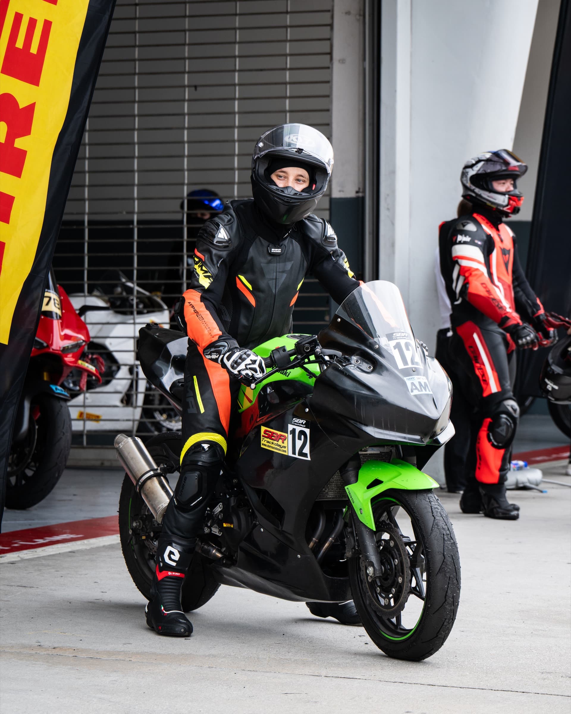 Rider portrait in full leathers