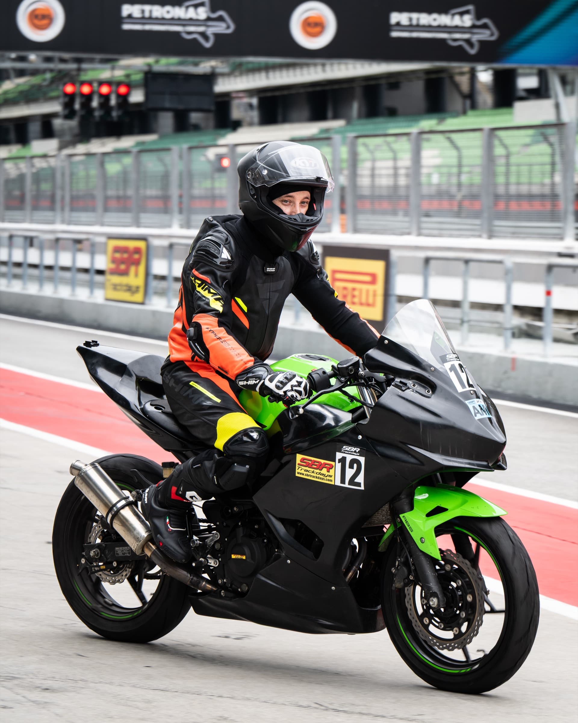 Trackside moment between runs